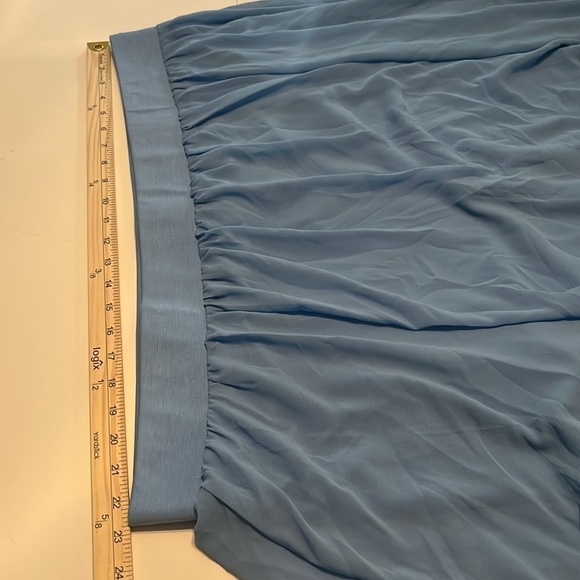 NWT Torrid Maxi Chiffon Undershort Skirt Blissful Blue Torrid Size 4X - Picture 6 of 13